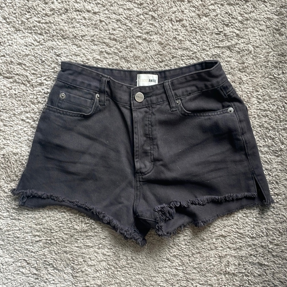 Abuse society black shorts- size 25